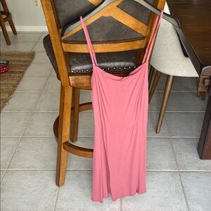 Elegant Pink Spaghetti Strap Dress